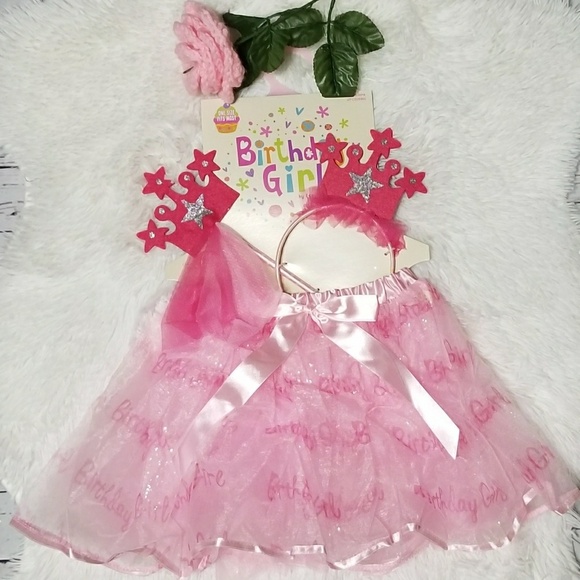 Other - Birthday Girl Princess 3pc Skirt Set